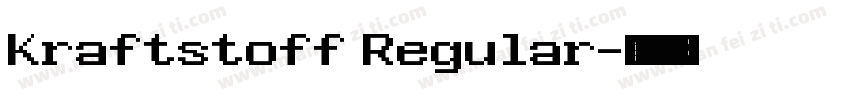 Kraftstoff Regular字体转换